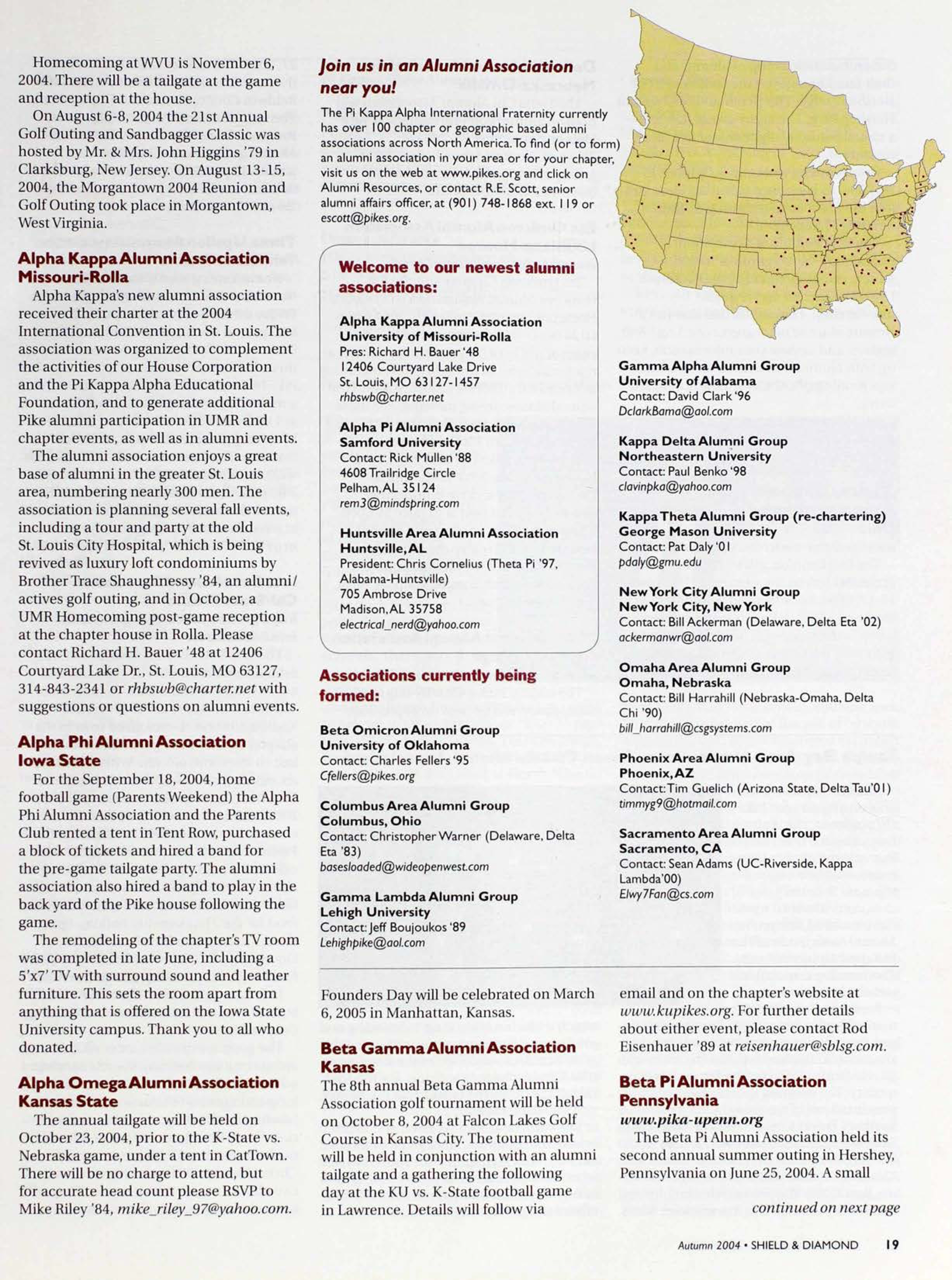 Welcome to Our Newest Alumni Associations